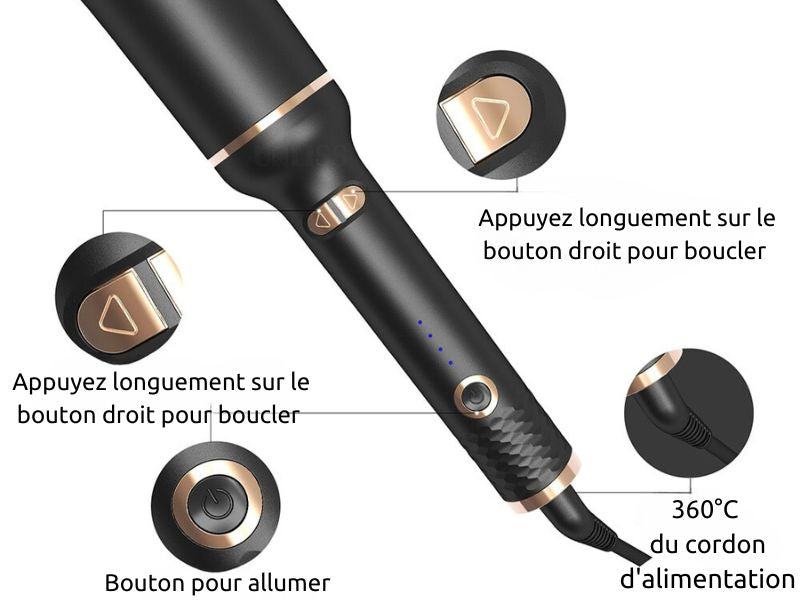 SpinCurl - Fer à friser à rotation automatique