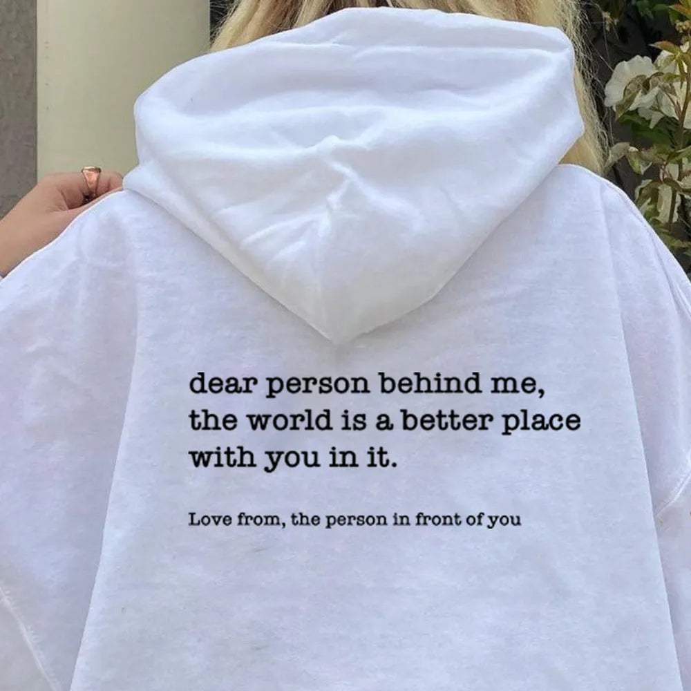 Be Kind Hoodie - Pull à capuchon avec un message positif